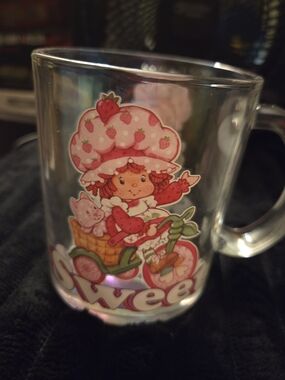 Pink Character Glass Mug - Home Party Supplies